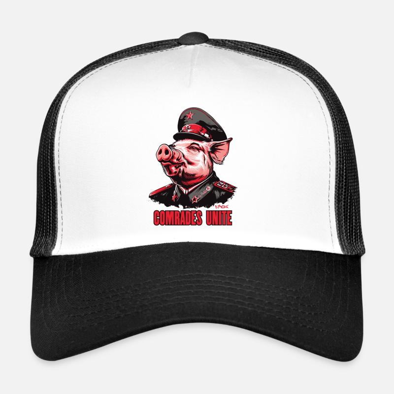 Parodie Communisme Cochon : Association des Camarades Casquette trucker 
