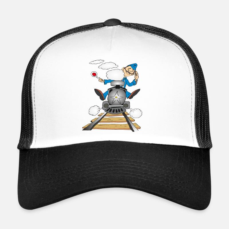 Alte Dampflokomotive Trucker Cap