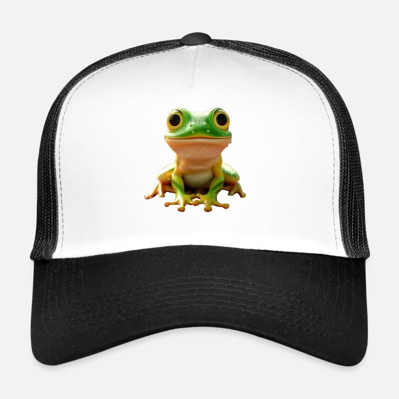 Frog Toad Tree Frog Baby Frogs Cute Frog - Trucker Cap - white/black