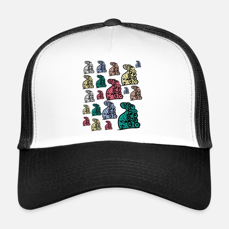 Meeresfan - Oktopus bunt - Tentakel - Packung Trucker Cap