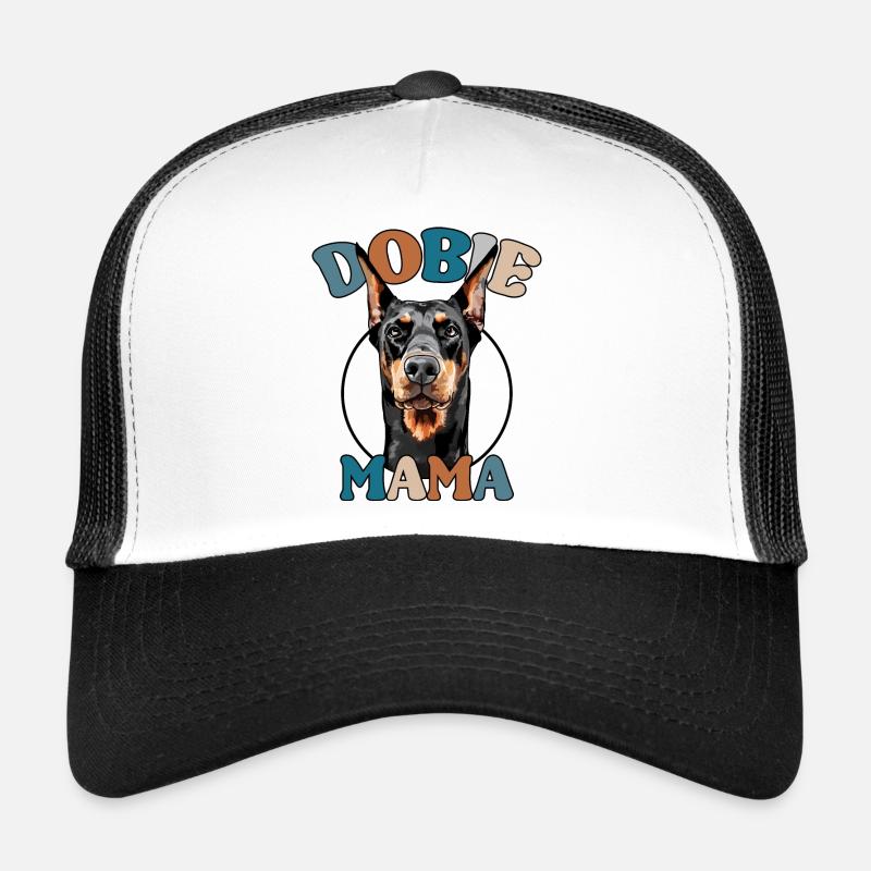 Dobie Mama Doberman Chiens Chien Wilsigns Casquette trucker 