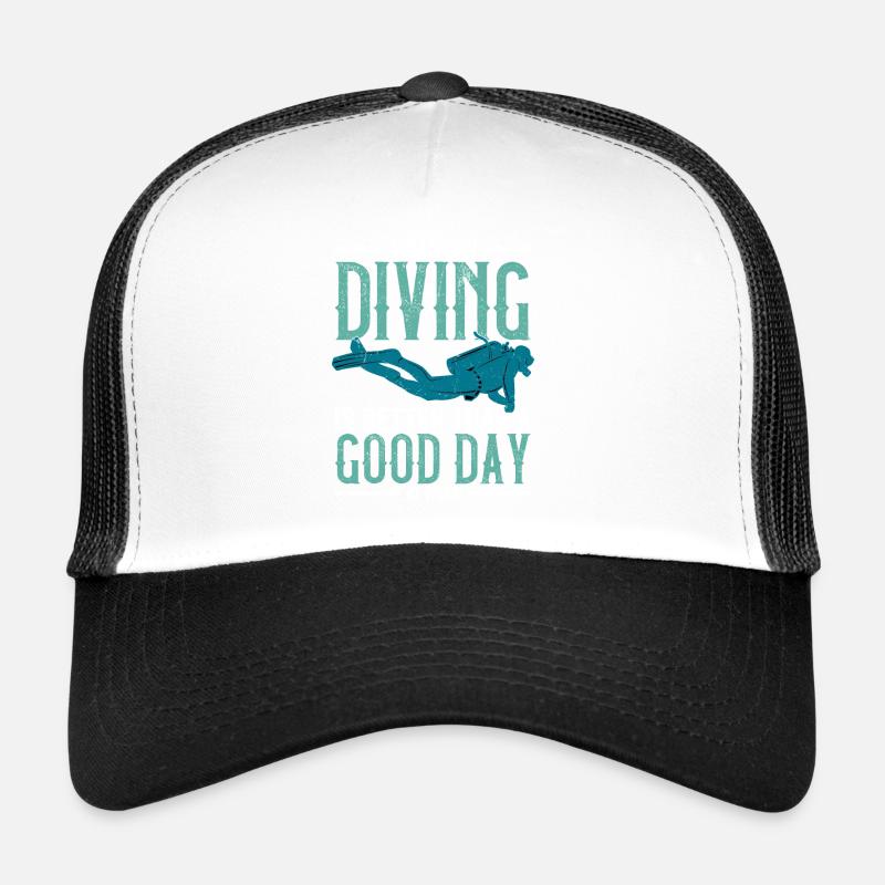 Une mauvaise journée de plongée Plongée sous-marine Casquette trucker 