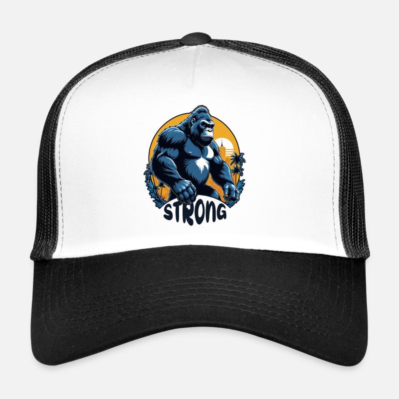 Gorilla with Gold Chain Trucker Cap
