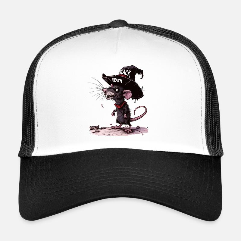 Die schwarze Pest ist die Plage einer Ratte Trucker Cap