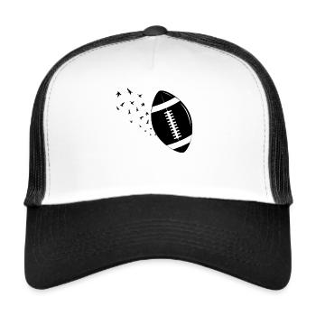 Football Ball American Football Game Football Play - Trucker Cap - white/black - Front