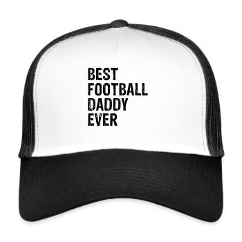 American Football Player - Best Football Daddy Eve - Trucker Cap - white/black - Front