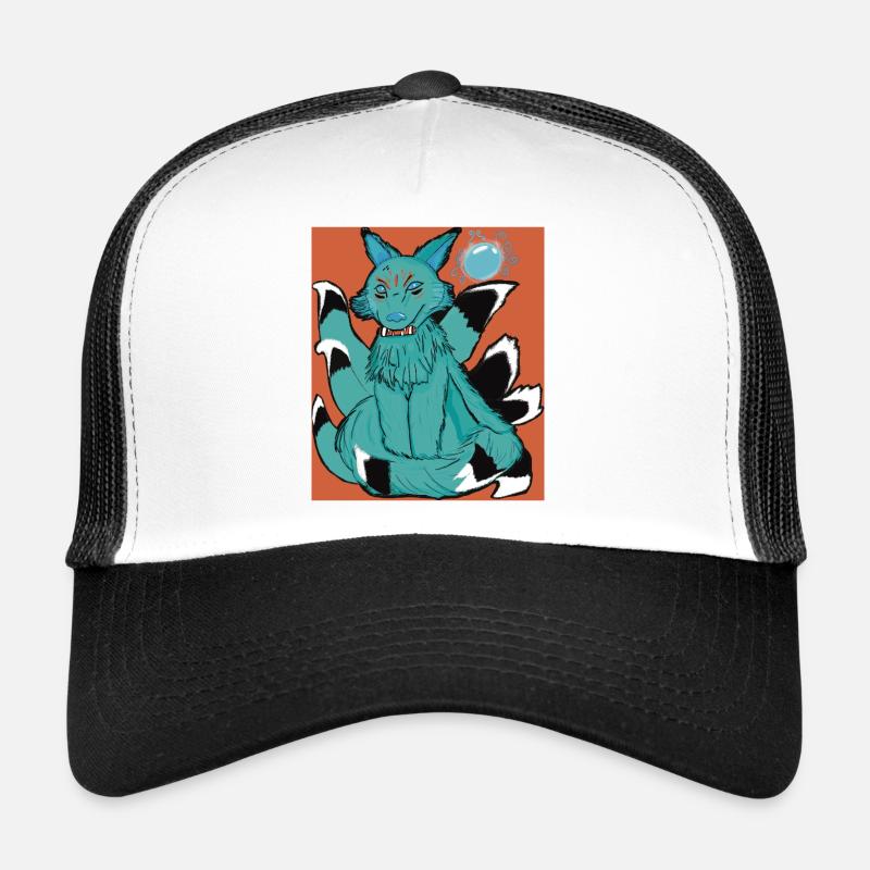 Kitsune's Hoshi no tama - Trucker Cap - white/black