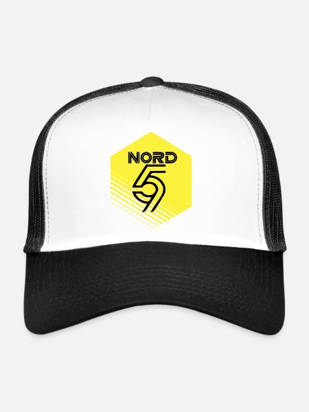 North - Trucker Cap - white/black - Front
