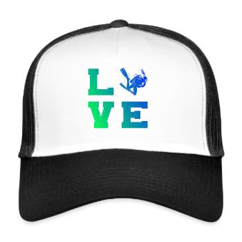 Scuba Diving Scuba Diver Scuba Diver - Trucker Cap - white/black - Front