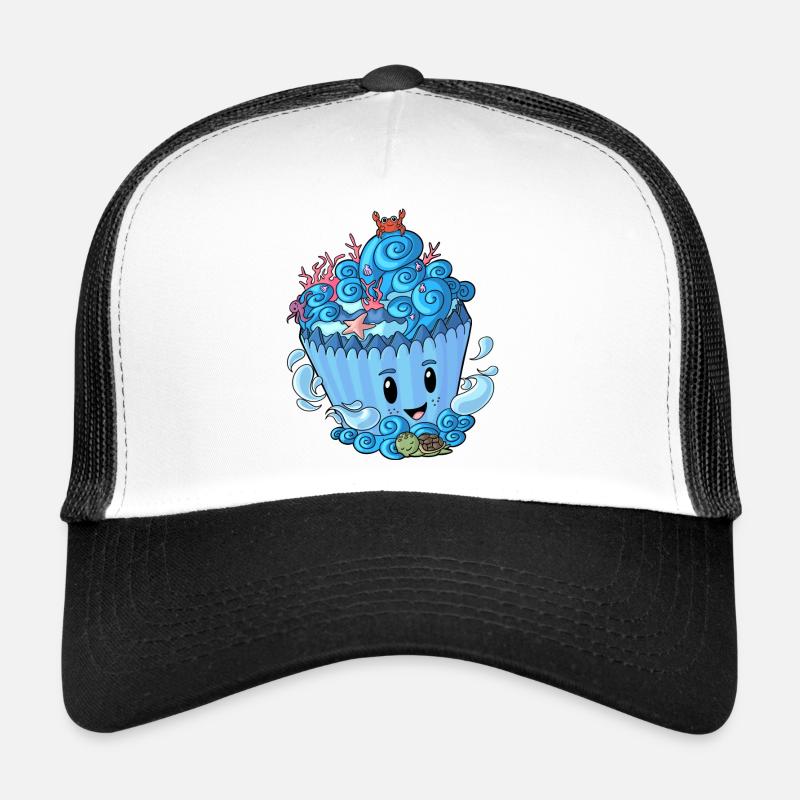 Sea Cupcake - Trucker Cap - Weiß/Schwarz