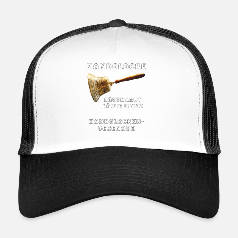 HAND BELL RINGING LOUDLY RING PROUDLY Trucker Cap