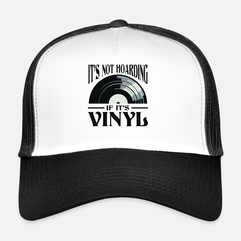 Ce n’est pas de la thésaurisation si c’est du vinyle - Casquette trucker  - blanc/noir