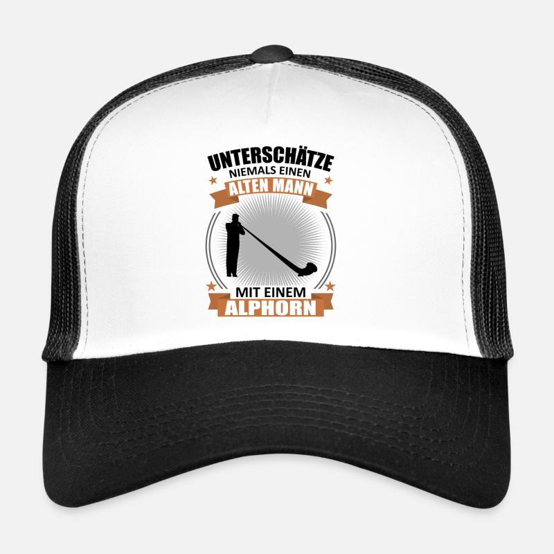 Alphorn Gift - Old Man, Wise Sound Trucker Cap