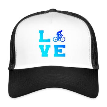 Road Bike Men Road Cycling Road Bike Road Cycling - Trucker Cap - white/black - Front