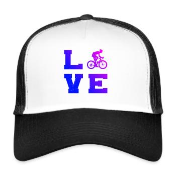 Road Bike Road Cycling Road Bike Women's Road Cycling - Trucker Cap - white/black - Front