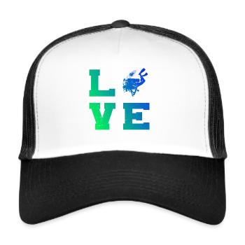 Scuba Diver Scuba Diver Scuba Diving - Trucker Cap - white/black - Front