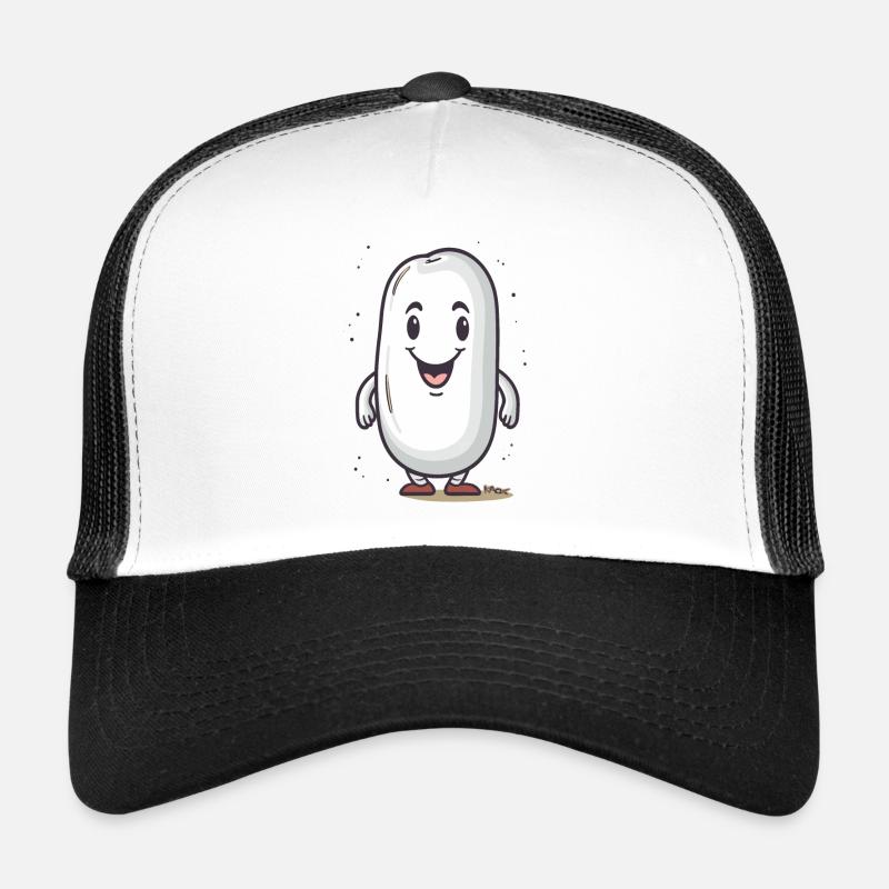 Bande dessinée drôle haricot blanc Casquette trucker 