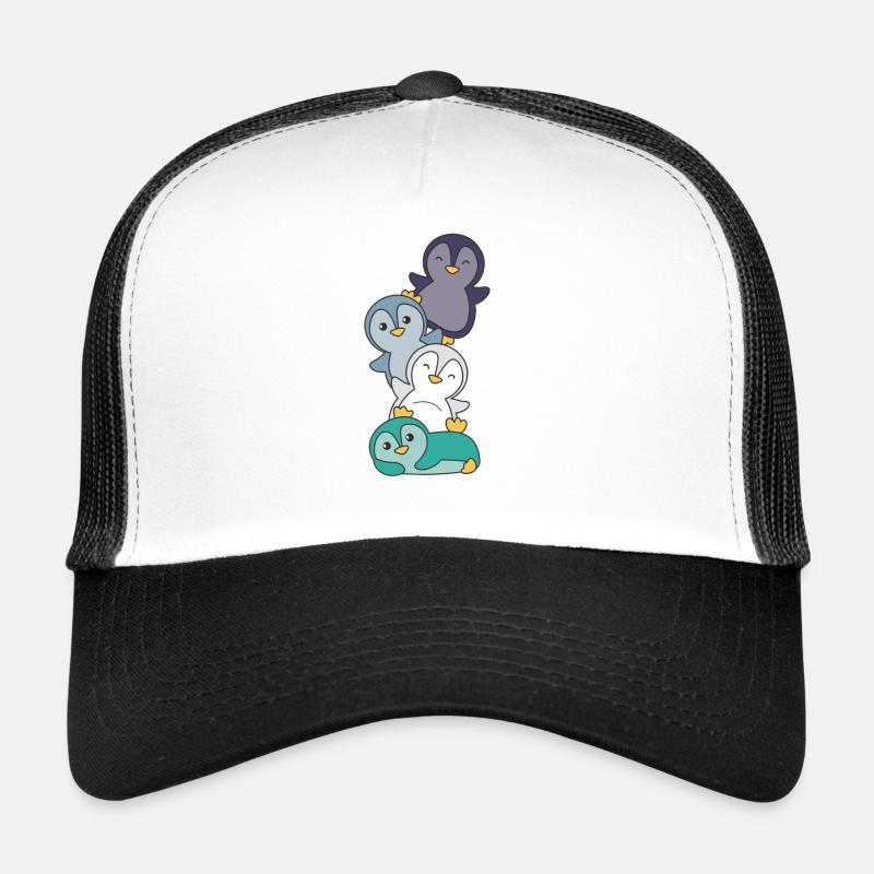oriented aroace Flag Pride LGBTQ süße Pinguin Trucker Cap