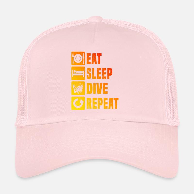 Plongeuse Femme Plongée Libre Plongeon Hommes Casquette trucker 