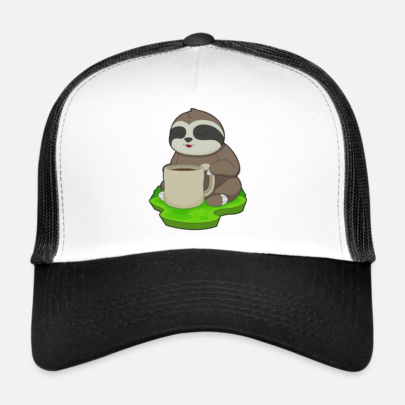 Faultier Tasse Kaffee Trucker Cap
