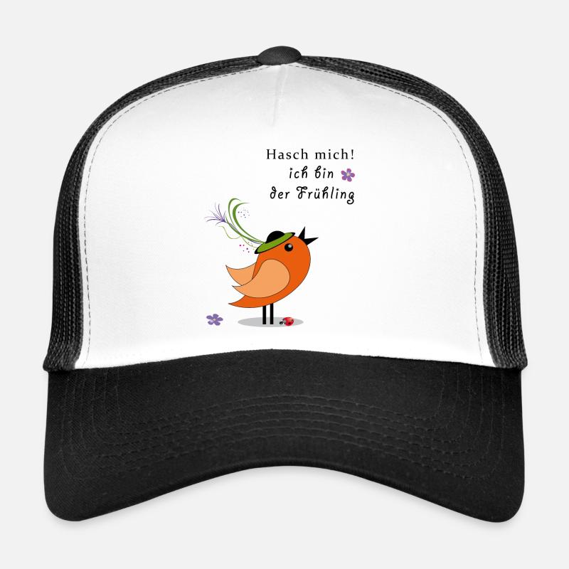 Hash me, I'm the spring sparrow Trucker Cap