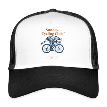 Club cycliste du dimanche Cheetah - Casquette trucker  - blanc/noir - Devant