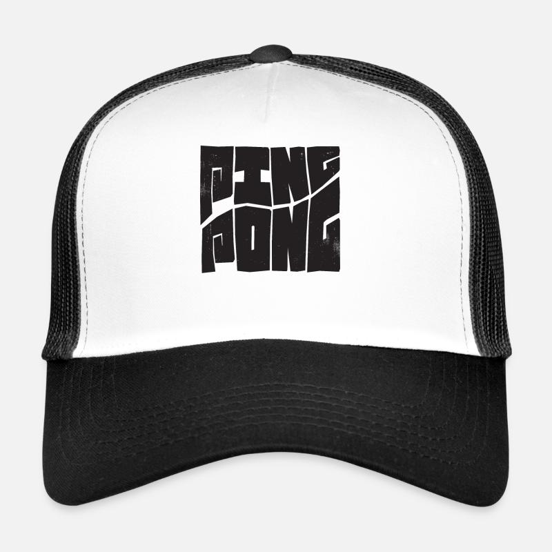 Tennis de table avec batte de tennis de table Ping Pong Casquette trucker 