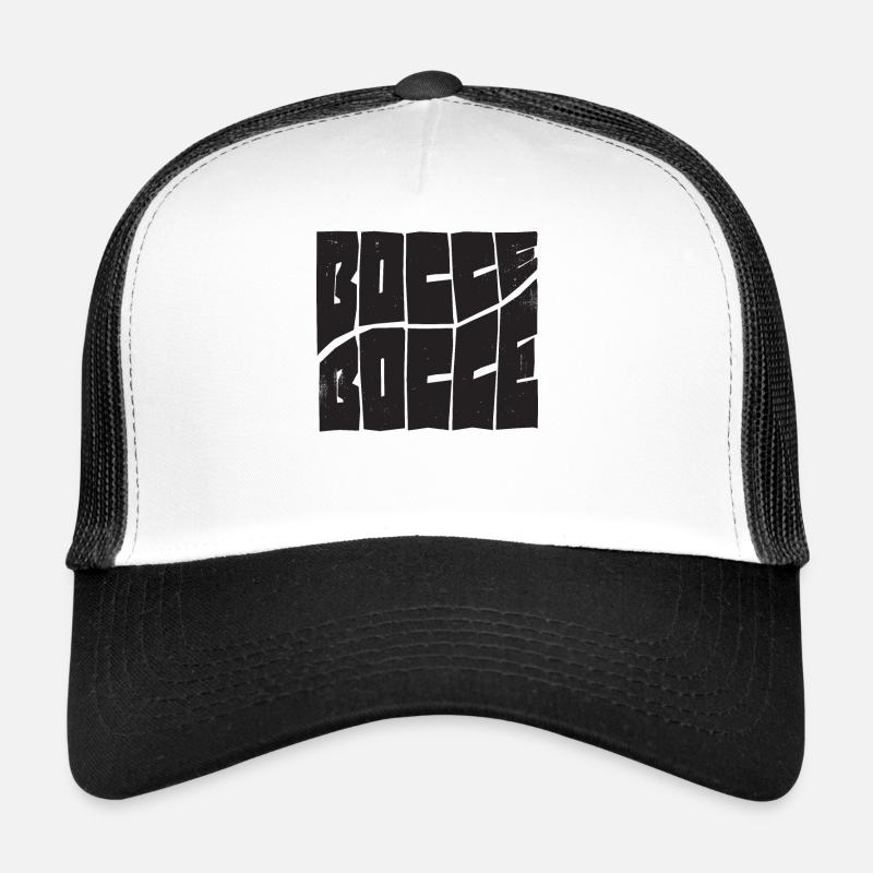 Pétanque disant boule de pétanque avec Jack Bocci jeu de pétanque Casquette trucker 