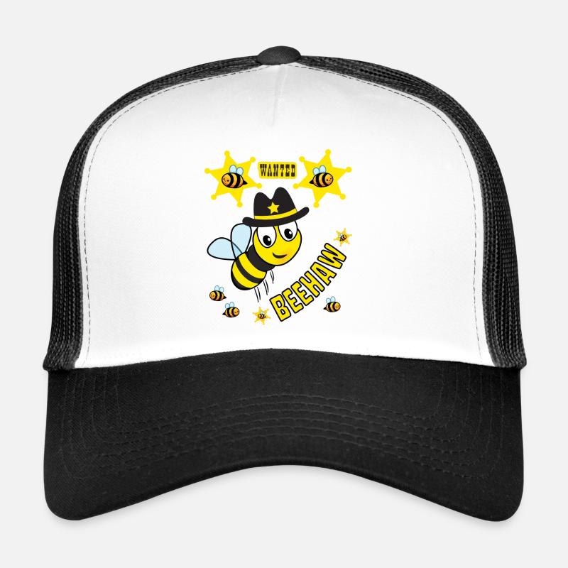 BIENEN-SHERIFF BEEHAW WESTLICHE KINDER - Trucker Cap - Weiß/Schwarz