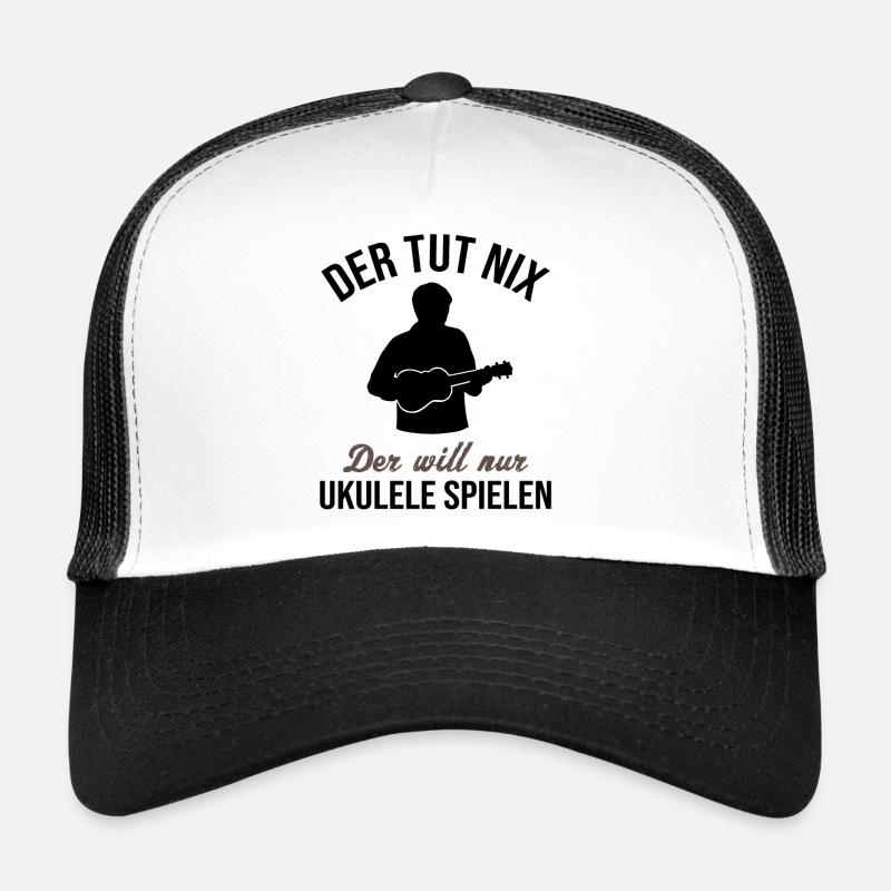 Innocent Ukulele Player Fun Gift Trucker Cap