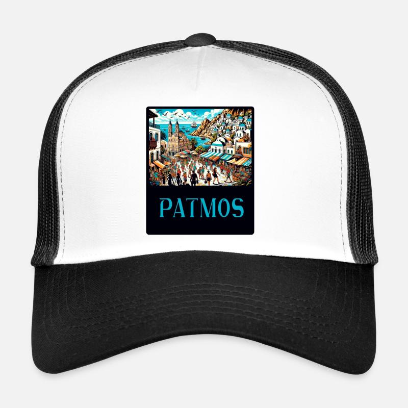 Patmos Griechenland Paradies Design Trucker Cap