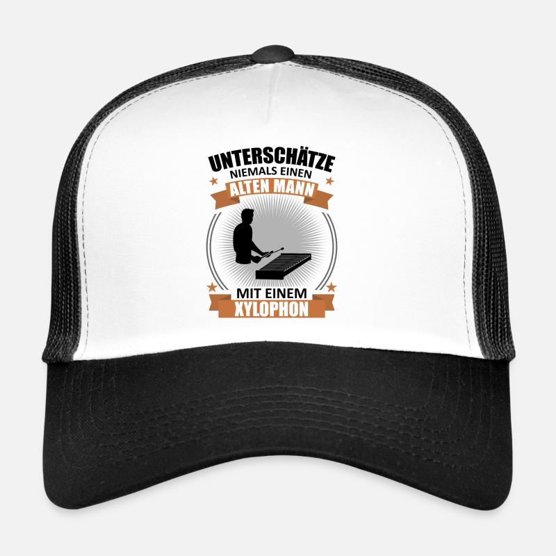 Old Master on the Xylophone Indomitable Gift Trucker Cap