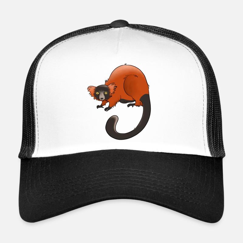 Rufous vari, Lemur oder nichts Trucker Cap