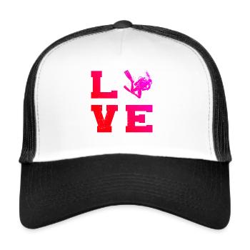Scuba Tauchen Diving Scuba Diver Scuba Taucher - Trucker Cap - white/black - Front