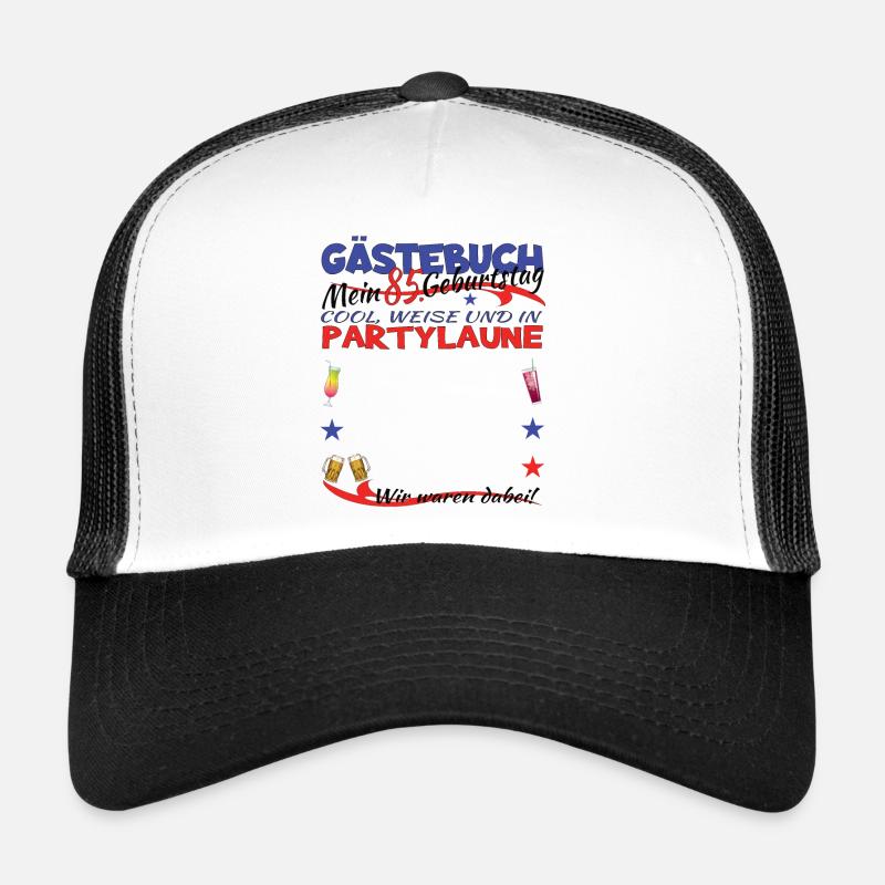 85. Geburtstag Mann und Frau Gästebuch Trucker Cap