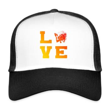 Damen Diving Free Dive Diver Scuba Diver - Trucker Cap - Weiß/Schwarz - Vorne
