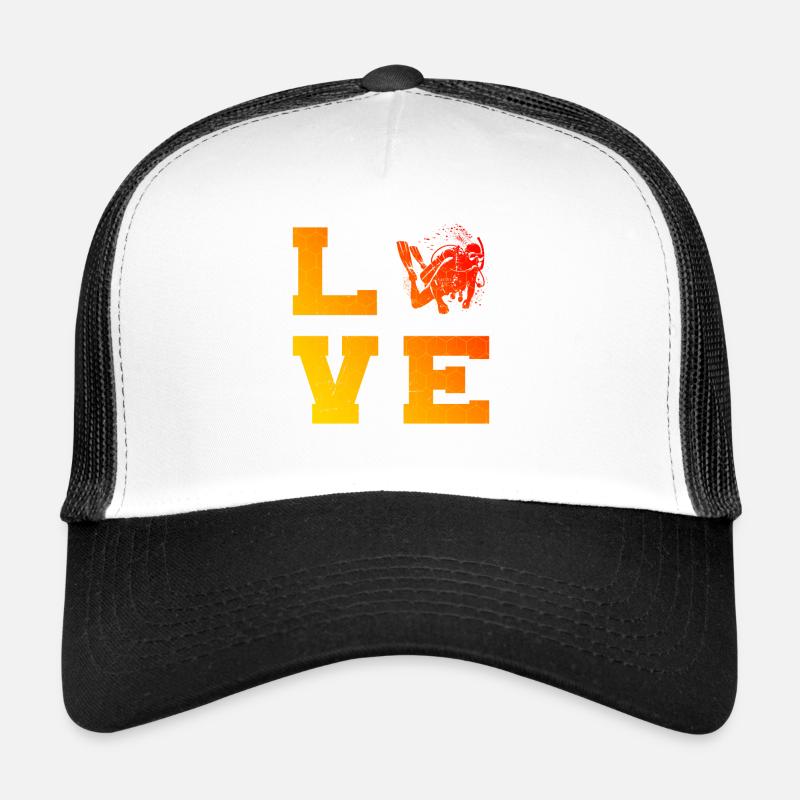 Damen Diving Free Dive Diver Scuba Diver Trucker Cap