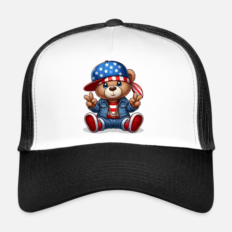 Cooler Teddybär Trucker Cap