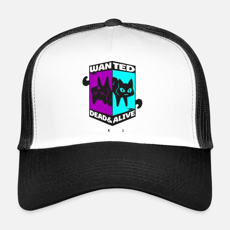 Physik Quanten Nerd Dead Alive Schrödingers Katze Trucker Cap