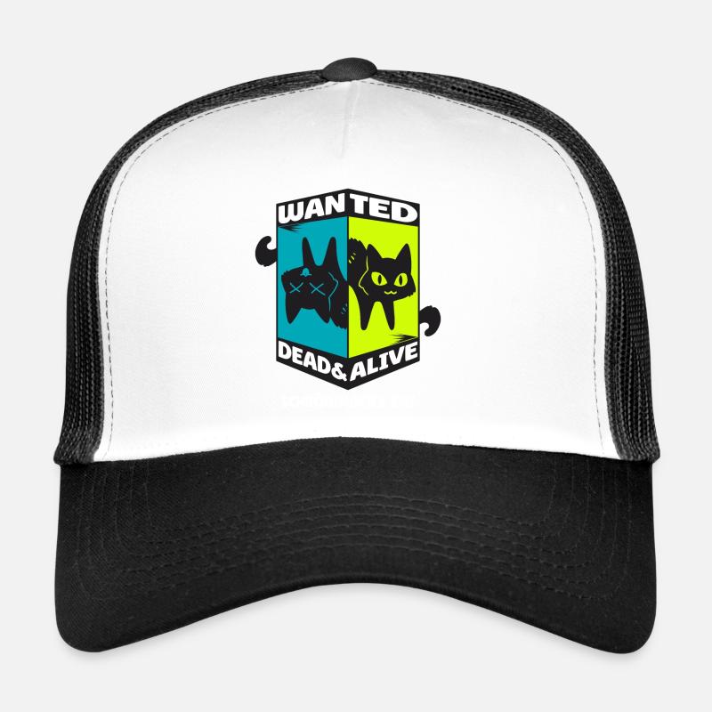 Physik Quanten Nerd Dead Alive Schrödingers Katze Trucker Cap