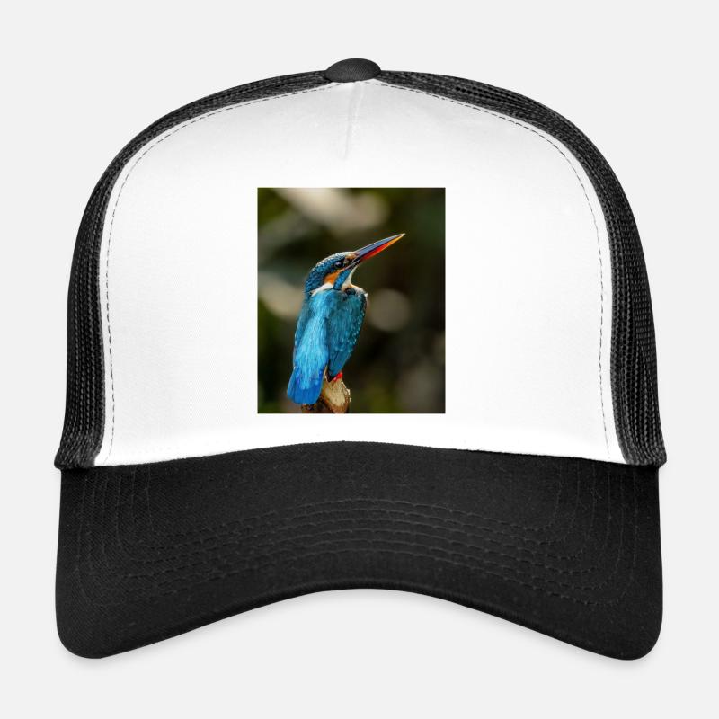 Kingfisher Bird - Trucker Cap - white/black