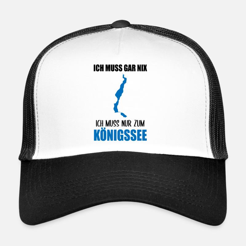 Königssee-Pflicht - Sonst nichts! - Trucker Cap - Weiß/Schwarz