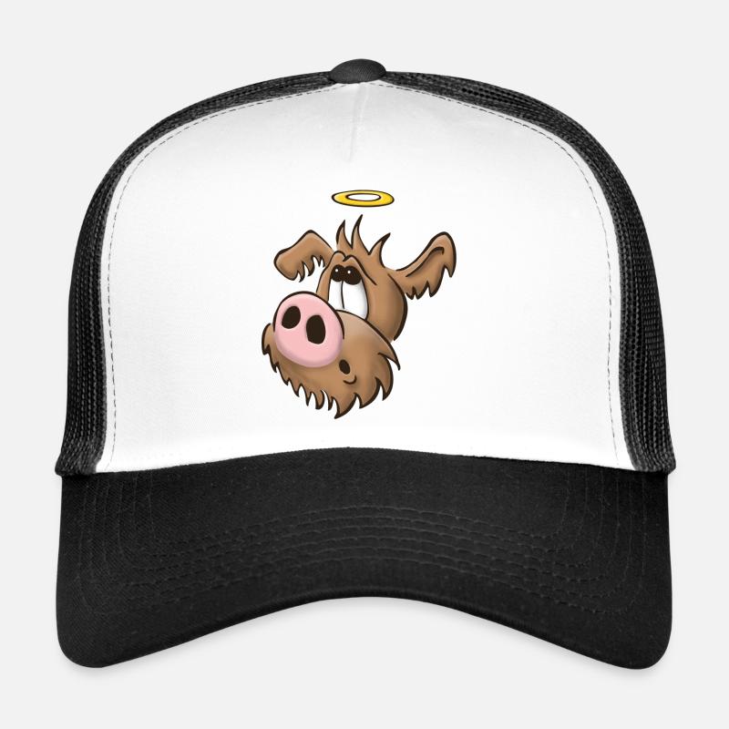 Schweinehund12 - Trucker Cap - Weiß/Schwarz