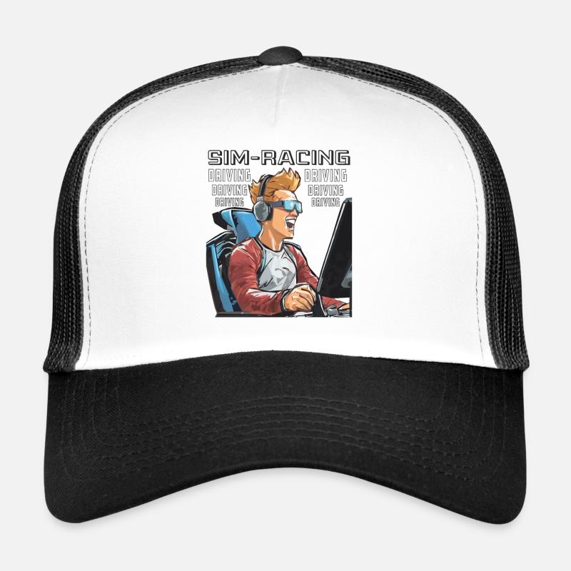SIM RACING DRIVING DRIVING Trucker Cap