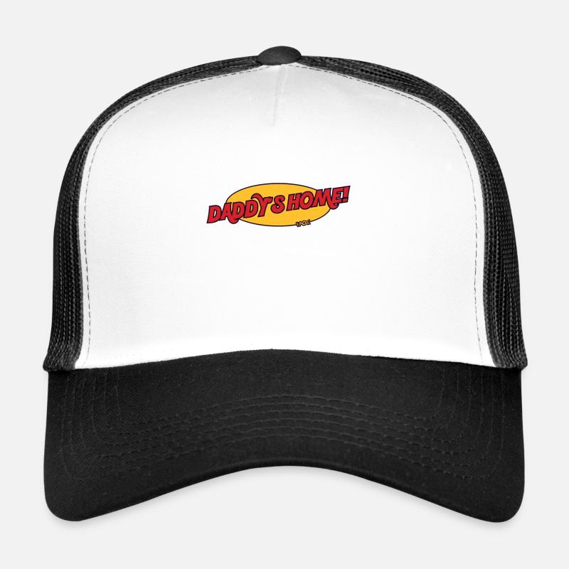 Daddy ist zu Hause - Trucker Cap - Weiß/Schwarz