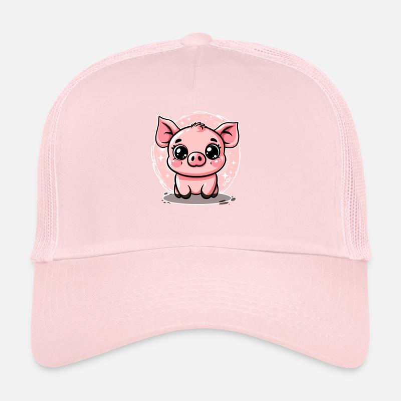 Mignon petit cochon porcelet cochon Casquette trucker 