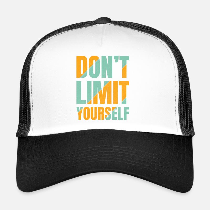 Ne vous limitez pas - Casquette trucker  - blanc/noir