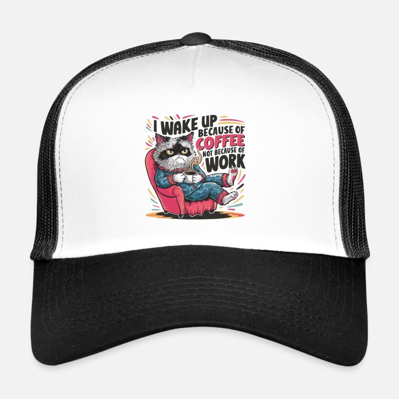 À CAUSE DU CAFÉ Casquette trucker 