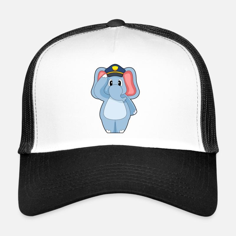 Elefant Polizist Polizei Trucker Cap