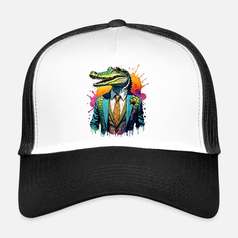 Krokodil im Anzug Trucker Cap
